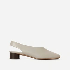 Everlane Square Toe Slingback, Light Grey size 10
